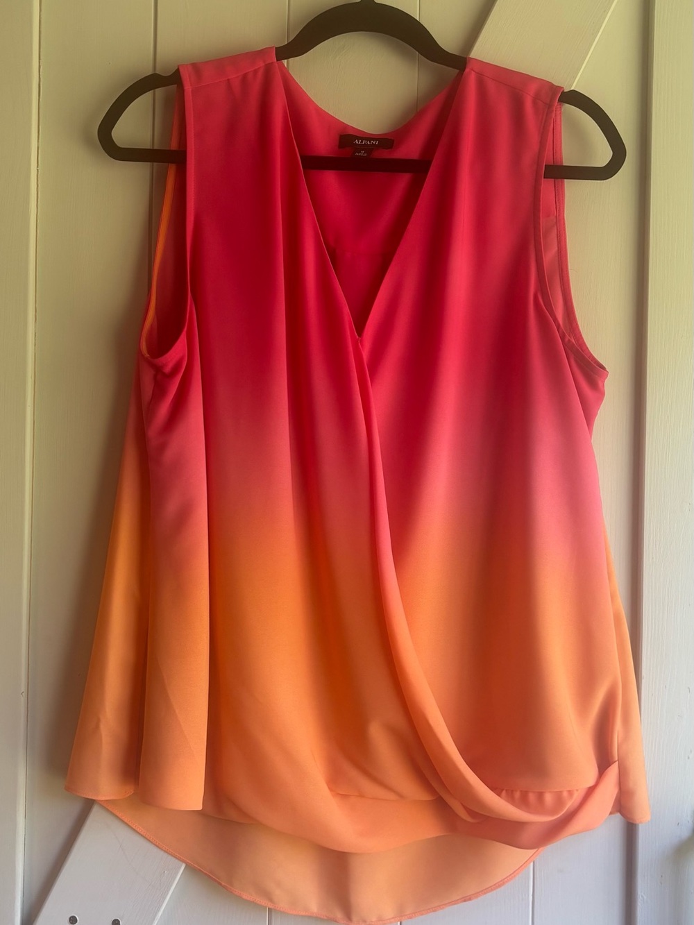 Alfani Pink to Orange Ombre V-Neck Sleeveless Camisole
